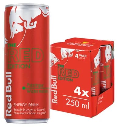Energy Drink Red Edition Watermeloen 4-pack 25 cl