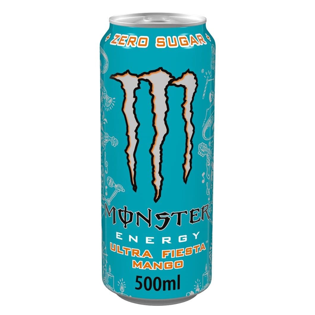 Monster Ultra Fiesta Mango Energy Drink Blikjes 50cl Tray 12 stuks