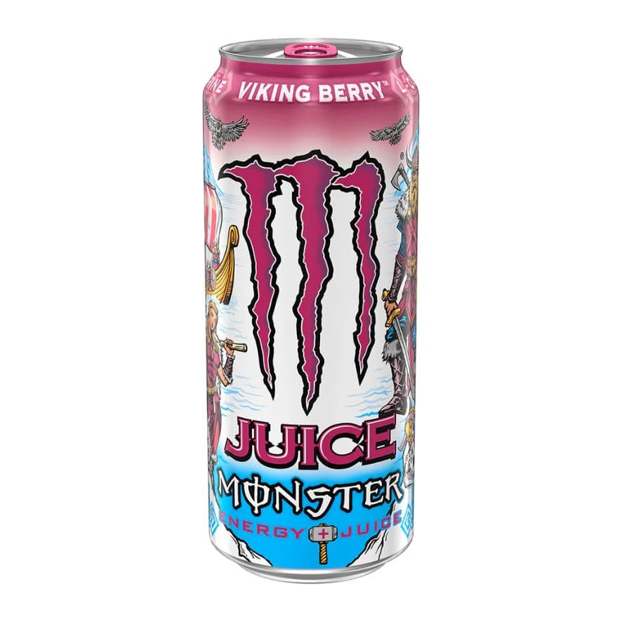 Monster Juice Viking Berry Blikjes 50cl Tray 12 Stuks