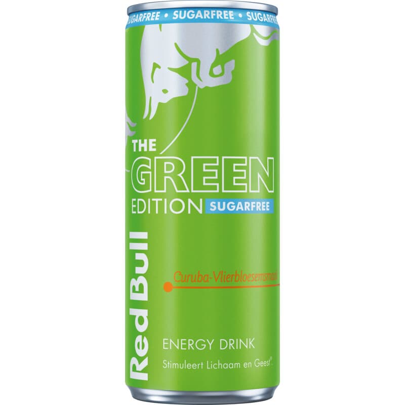 Red Bull Energy The Green Edition Sugar Free Curuba Vlierbloesem