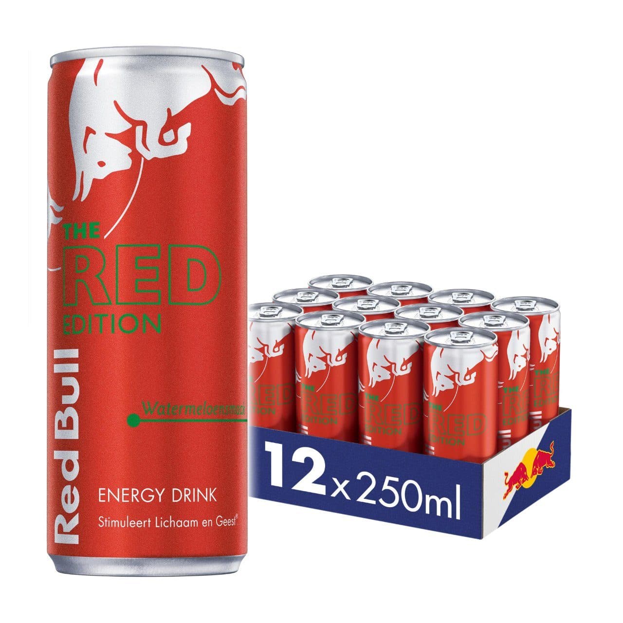 Red Bull Watermeloen Rood Blikjes 25cl Tray 12 Stuks