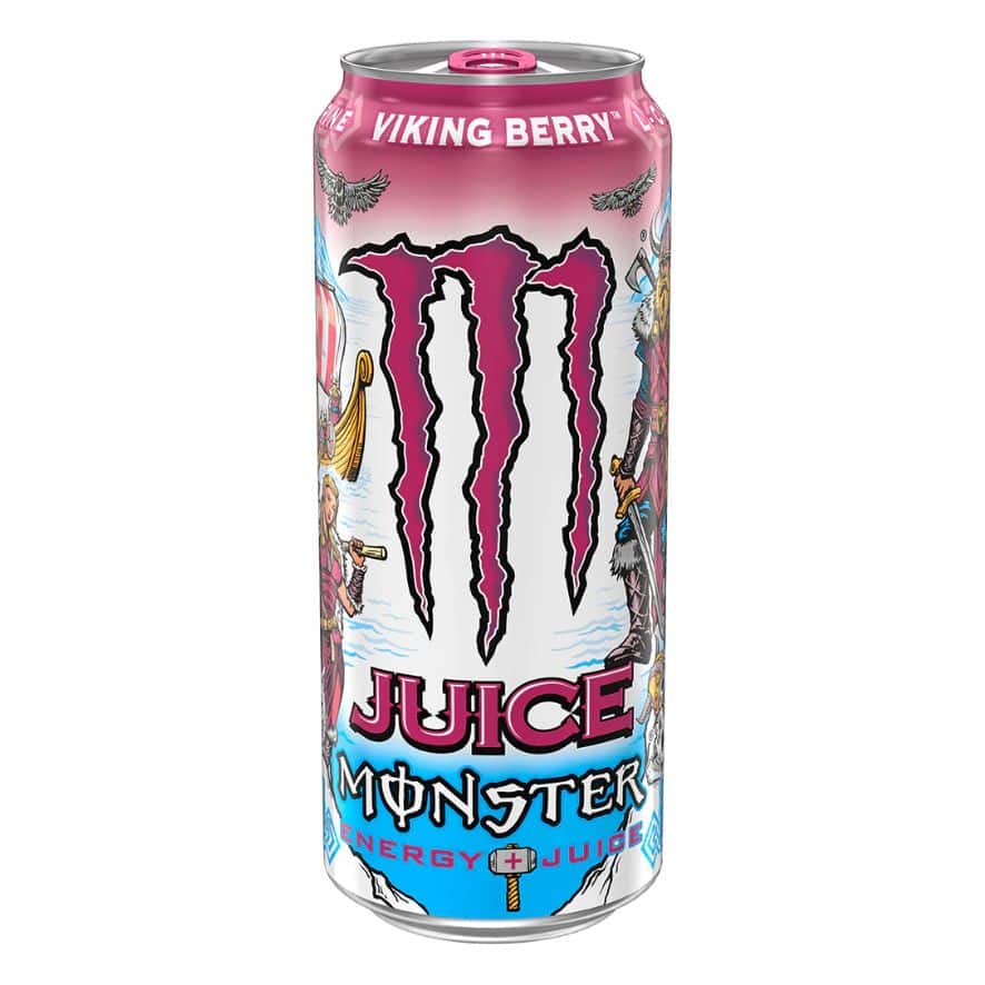 Monster Juice Viking Berry Energy Drink Blikjes 50cl Tray 12 Stuks