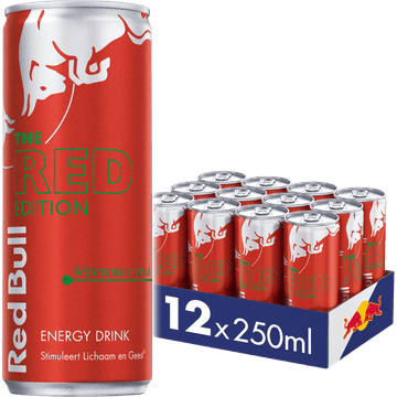 Red Bull The Red Edition Watermeloensmaak Energy Drink 12 x 250 ml